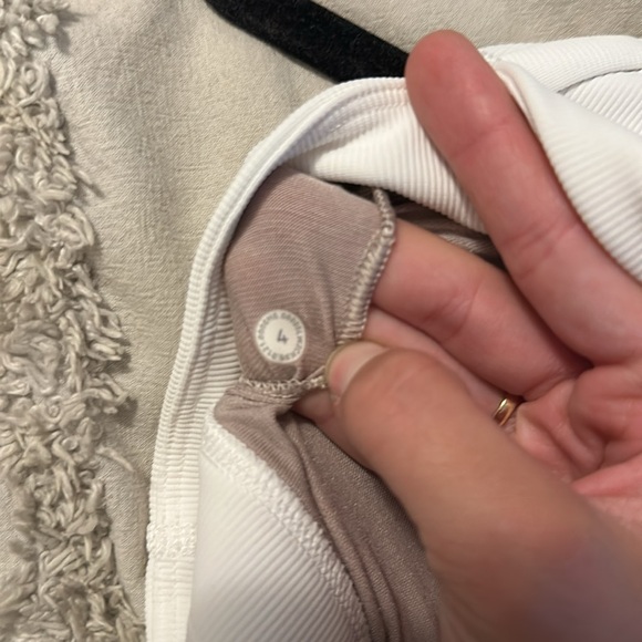 Lululemon White Racerback Bra Intimates - Picture 3 of 3